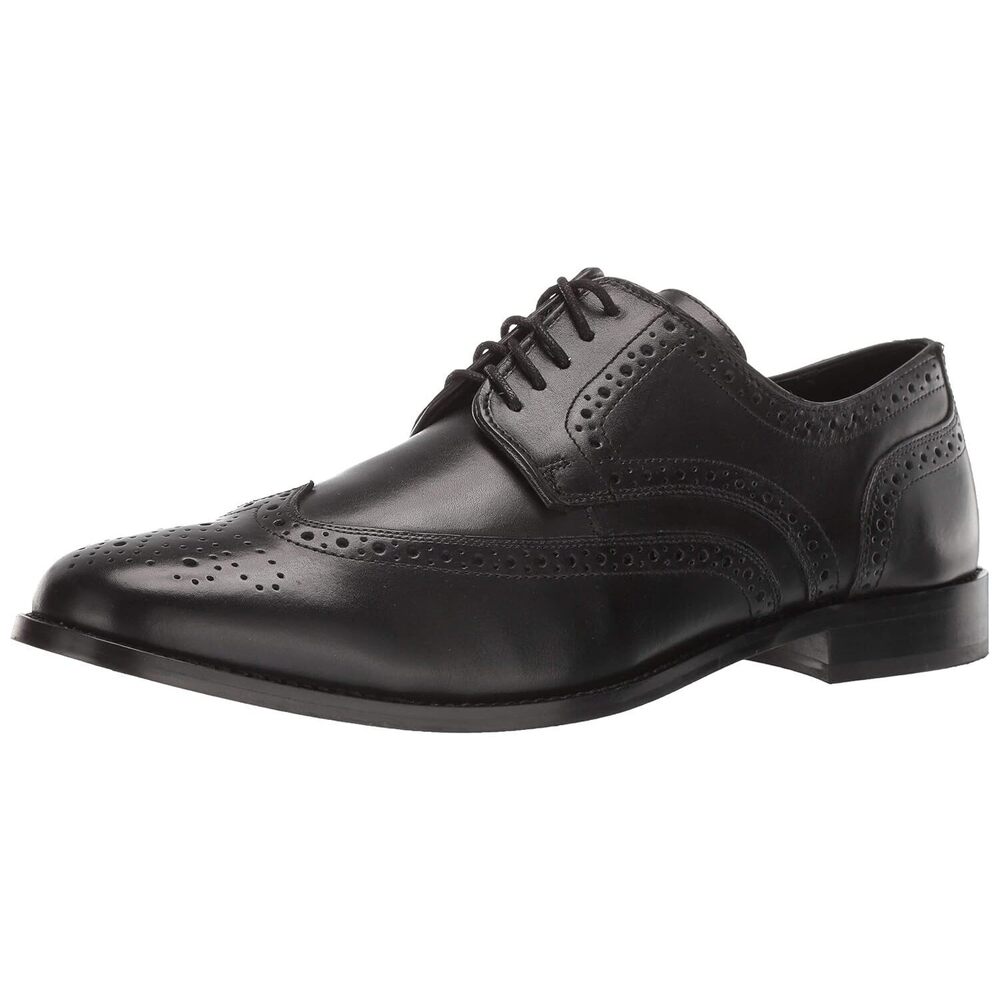 Nelson Wing Tip Dress Casual Oxford Black 12 M (D)